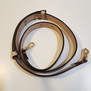 Cole Hann rose gold leather adjustable bag strap